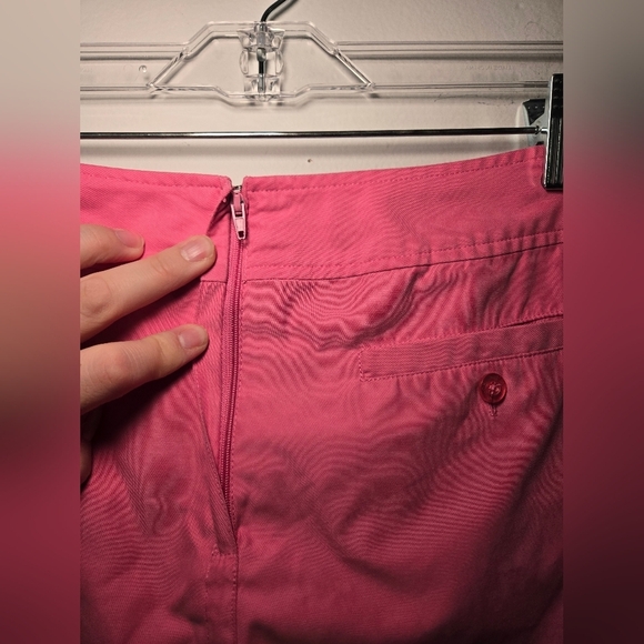 Lilly Pulitzer VTG Size 8 Tennis Skirt Skort Golf Pink Green Rickrack Trim - Picture 5 of 9